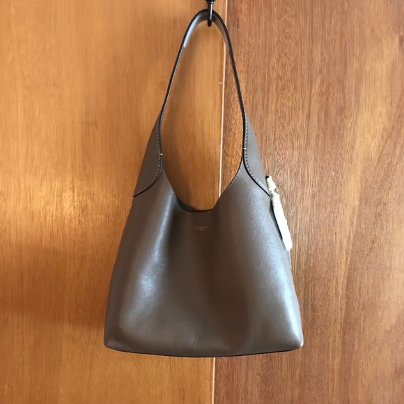 Coach Brooklyn Shoulder Bag 28 Dark Stone NWT - Picture 2 of 7